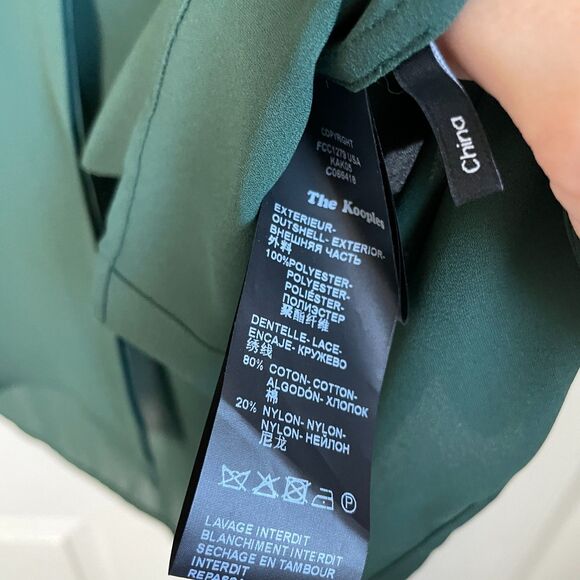The Kooples green button down blouse size S - Picture 3 of 8